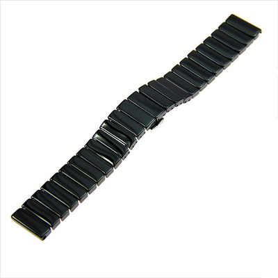 Black 22mm Ceramic Watch Strap 20g Luxury 20mm Ceramic Watch Band